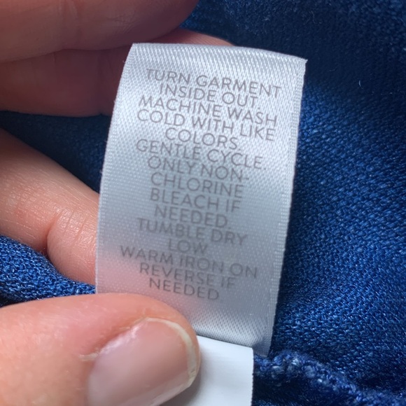 J Jill Purejill Indigo dress size large - Picture 8 of 9